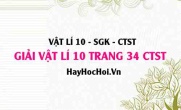 Giải Vật lí 10 trang 34 Chân trời sáng tạo SGK